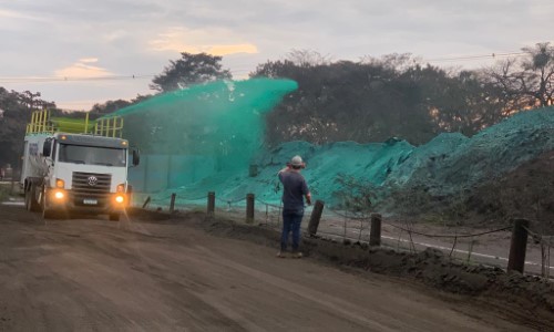 CSN começa a selar pilhas de material particulado para evitar poluição em Volta Redonda