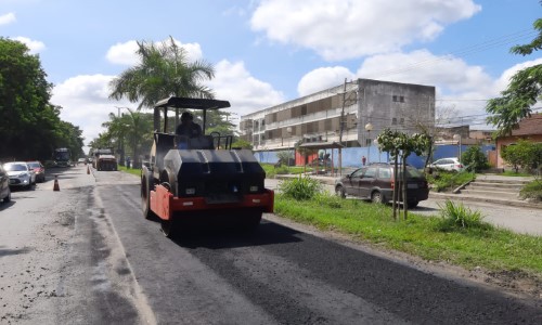 VR: Nova pavimentação avança na Via Sérgio Braga pelo bairro Conforto