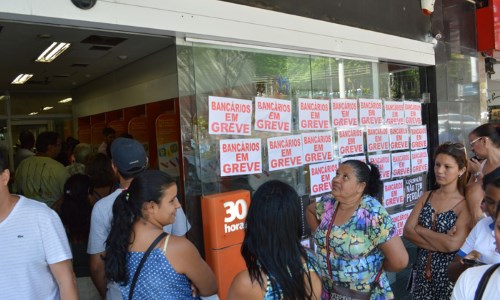 Greve dos bancários segue com 100% de adesão no Sul Fluminense