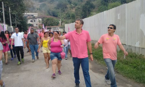 Drable, Profª Fátima e Ruth Coutinho cumprem agenda de caminhadas no feriado da Independência