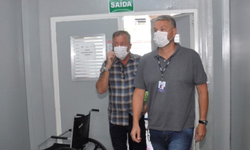 BM: Prefeito e Secretário de Saúde visitam UPA e Centro de Tratamento da Covid-19