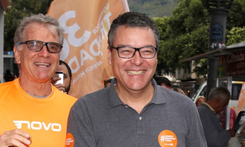 Candidato ao governo do NOVO abre campanha com Bernardinho 