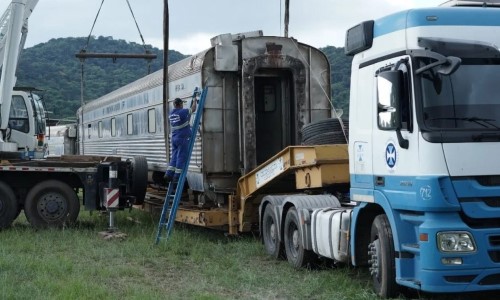 Trem de Gelo começa a ganhar forma em Barra do Piraí