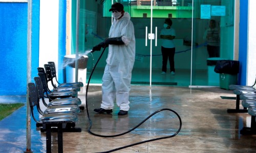  Prefeitura de Itatiaia realiza novo trabalho de desinfecção dos espaços púbicos