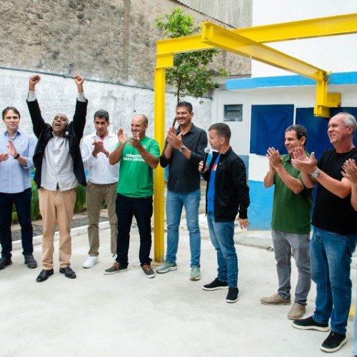 Prefeito de BM reinaugura elevatória do Getúlio Vargas com capacidade de abastecimento ampliada em 50%
