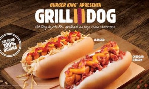 Burger King inova e lança hot dog grelhado no fogo