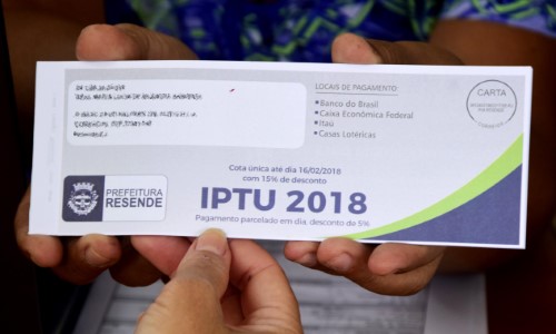 IPTU 2018 terá 15% de desconto em cota única em Resende