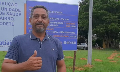 Vereador de Itatiaia comemora início da construção da UBS na Vila Odete