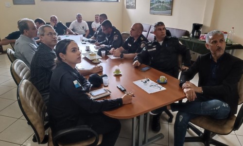 Equipe de Segurança de Barra do Piraí se reúne para dar início a instalação das câmeras de monitoramento