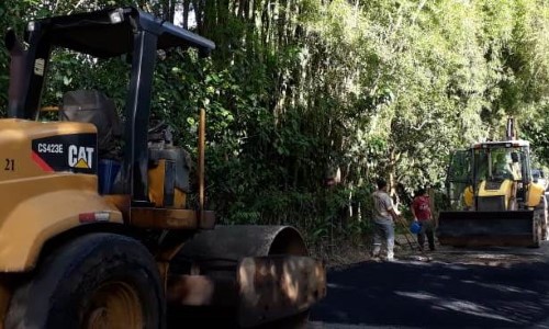 Região de Maromba e Maringá recebe obras de recuperação asfáltica